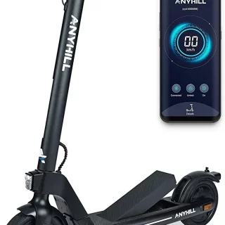 ANYHILL Electric Scooter for Adults, E Scooter with Detachable Battery, 24-28Miles & 19 MPH, 750W Motor Sport Scooter,10'' Pneumatic Tires Commuting Electric Scooter with Regenerative Braking System.