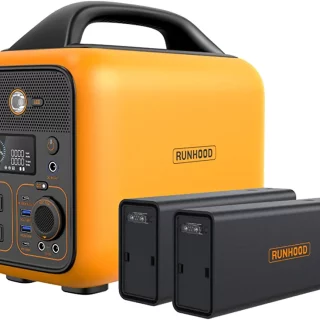 Runhood Portable Power Station Rallye 600, 648Wh Swappable Lithium Energy Bar Batteries, 110V/600W AC Outlet Solar Generator for Outdoors Camping Travel, Home Use, Emergency(Solar Panel Not Included)