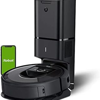 iRobot Roomba i7+ (7550) Robot Vacuum with Automatic Dirt Disposal - Empties Itself for up to 60 days, Wi-Fi Connected, Smart Mapping, Works with Alexa, Ideal for Pet Hair, Carpets, Hard Floors, Black
