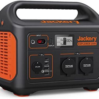 Jackery Tragbare Powerstation Explorer 1000 – 1002 Wh AKKU Solar Generator & Mobiler Stromspeicher mit 230V Steckdose + USB für Outdoor, Camping, Garten, Party, Heimwerken und als Notstromaggregat