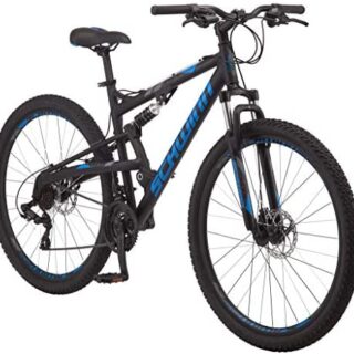 Schwinn S29 Mens Mountain Bike, 29-Inch Wheels, 18-Inch/Medium Aluminum Frame, Dual-Suspension, Mechanical Disc Brakes, Multiple Colors