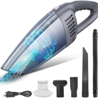 8Kpa cordless handheld vacuum cleaner strong suction powered by rechargeable lithium ion battery fast charging technology, portable mini vacuum dry wet for hom