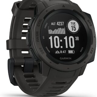 Garmin Instinct Waterproof GPS Smart Watch with Sport/Fitness Functions, Wrist Heart Rate Monitor, Fitness Tracker and Smartphone Notifications, Many models to choose from.