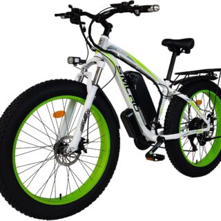 SMLRO Electric Bike E-Bike Fat Tire Electric Bicycle 26" 4.0 Adults Ebike 1000W Removable 48V/13AH Battery Shimano 21-Speed Shifting for Trail Riding/Excursion/Commute UL and GCC Certified