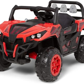 Kid Trax Toddler UTV Electric Ride-On Toy, Kids 3-5 Years Old, 6 Volt Battery and Charger, Max Rider Weight 60 lbs, LED Headlights, Red.