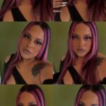 Arabella Highlight Lace Front Wig Human Hair 13x4 Ombre Lace Front Wig Human Hair 210% Density 1B/Purple HD Lace Frontal Wig 10a Blonde Lace Front Wigs Human Hair (26inch, 13x4 1B/Purple wig) photo review