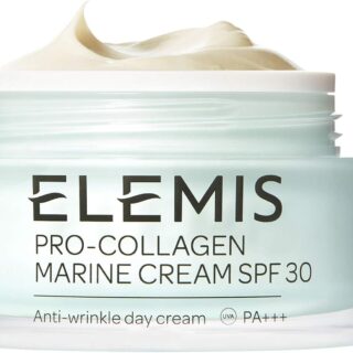 ELEMIS Pro-Collagen Marine Cream SPF 30, Lightweight Anti-Wrinkle Daily Face Moisturizer Firms, Smoothes, Hydrates, & Delivers Sun Protection