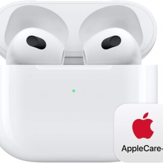 Apple AirPods (3rd Generation) Wireless Earbuds with Lightning Charging Case with AppleCare+ (2 Years)