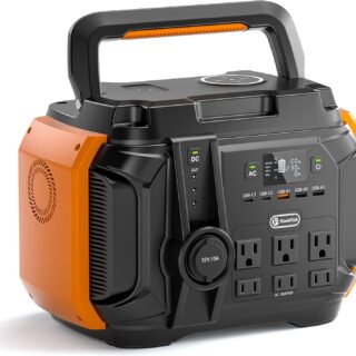 1000W Portable Power Station, 1002Wh/278400mAh UPS Solar Generator With 1000W(Surge 2000W) AC, 100W PD USB-C & LED SOS Lightning, Backup Power CPAP Battery For Home/Camping/Blackout