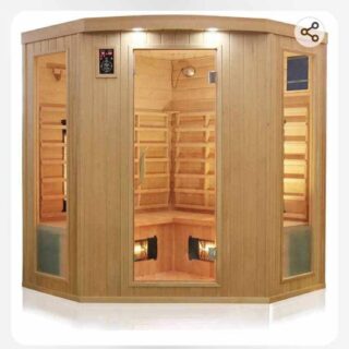 Crystal Sauna LH350 4-5 Person Corner Luxury Infrared Sauna