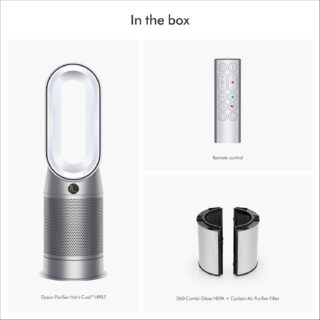 Dyson Purifier Hot+Cool™ HP07 Air Purifier, Heater, and Fan - White/Silver, Large