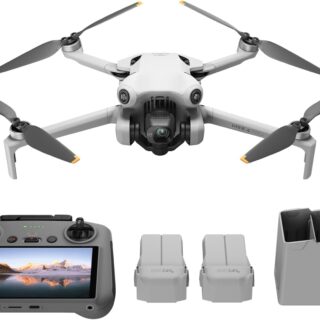 DJI Bundle DJI Mini 4 Pro Fly More avec DJI RC 2 (Radiocommande avec Écran), Mini Drone Pliable avec Caméra 4K, Moins de 0,549 lb/249 g, Temps de Vol de 34 min, 2 Batteries Supplémentaires, C0