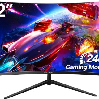 ZZA 32" Curved Gaming Monitor, FHD 1920x1080, VA, 1ms 240Hz, FreeSync Premium, 2xDP 1.4/2xHDMI 2.0, VESA Compatible, Tilt Adjustable