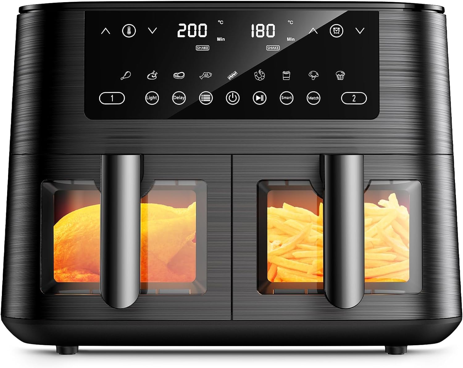 Dual Air Fryer with Visual Window 2