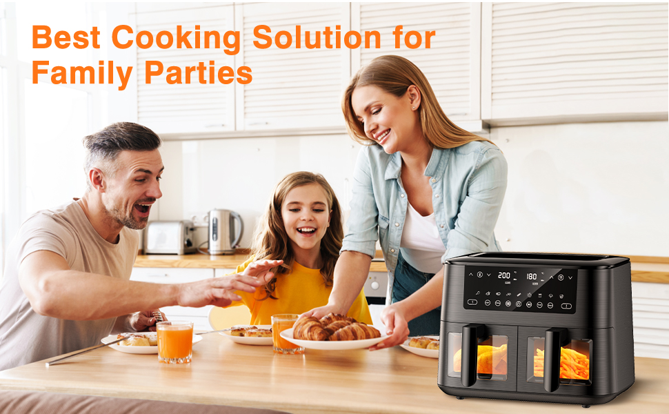 Dual Air Fryer with Visual Window 2 - Image 3